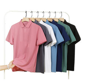 OEM venta al por mayor de los hombres de manga corta personalizada para Polo de alta calidad Jersey de punto de impresión sólida patrones camisetas diseño personalizable - Product Image 6