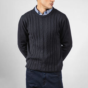 Suéter de Punto Holgado para Hombre, Transpirable, de Cuello Redondo, Informal, de Manga Larga, para Calle, Invierno, Personalizable - Product Image 6