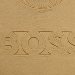 Wholesale 2024 Embossed Sweatshirts Men Fashion <b>Top</b> Custom Embossed <b>Thermal</b> logo Loose Round Neck <b>Long</b> <b>Sleeve</b> Sweatshirt Men - Product Image 2