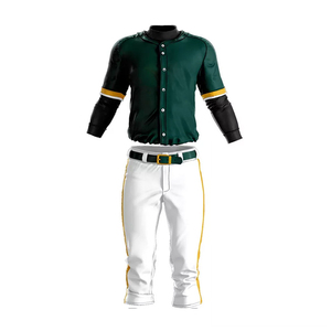 Servicio OEM último diseño uniforme de béisbol para hombres y uniforme de béisbol ajustado precio razonable uniforme de color sólido - Product Image 3
