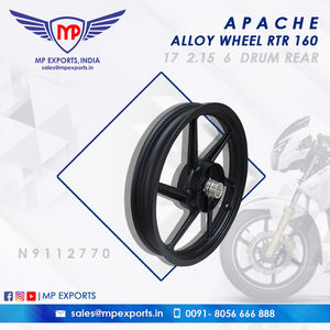 Roue en alliage de qualité fiable 17 2.15 6 tambour arrière pour TVS Apache 2W disponible à vendre au meilleur prix - Product Image 2