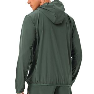 Best Performance <b>Lightweight</b> Hooded Outdoor <b>Running</b> <b>Jacket</b> Breathable Quick-Dry Custom Logo OEM Waterproof Sportswear Gym Spring - Product Image 5