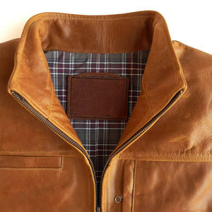 2026 Men Genuine Leather Motorcycle Vest Casual Washed Slim Fit Real <b>Brown</b> Winter Multi-Pocket Professional Stitching Breathable - Product Image 2