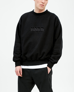 เสื้อสเวตเตอร์คอกลมผ้าฟลีซโอเวอร์ไซส์เสื้อสเวตเชิ้ต400นูนออกแบบโลโก้ได้ตามต้องการ - Product Image 6