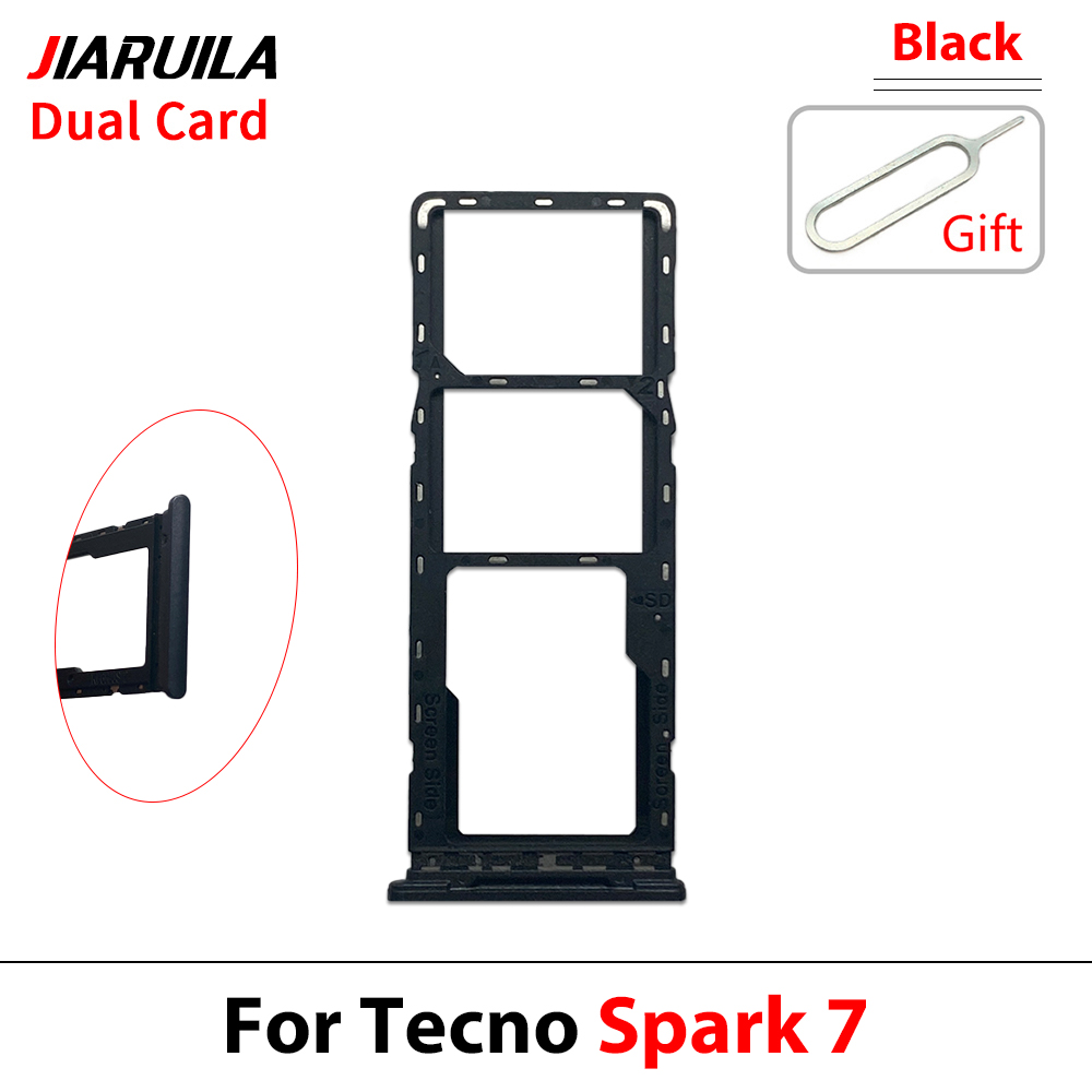 Para Tecno Spark 7 negro