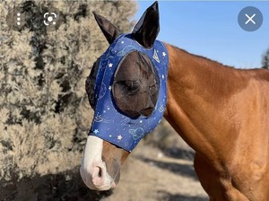 Masque de protection contre les mouches de cheval respirant pour l'extérieur, en maille douce et légère, pour le nez et les oreilles, accessoire d'équitation, protection solaire UV - Product Image 5
