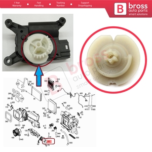BGE546 Temperature <b>Control</b> <b>Stepper</b> <b>Motor</b> Repair Gear for Sprinter MK2 W906 B906 906 NCV3 2500 3500 2006-2018A0008205908 - Product Image 5