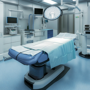 Kit de roulement chirurgical jetable avec feuille de table feuille de tirage et couverture d'accoudoir taies d'oreiller de tête avec feuille de levage - Product Image 4