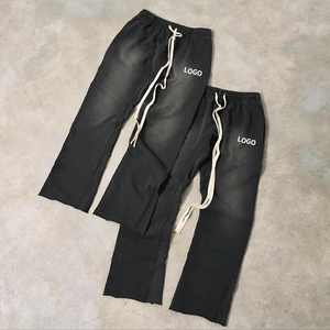 Ensemble de survêtement unisexe pour homme, streetwear d'hiver, coupe régulière, jogging, sweat-shirt à fermeture éclair, 100% coton, poids lourd - Product Image 2