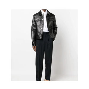 Veste en cuir en gros 2026, cuir de vache véritable, vestes en cuir pour hommes, haute qualité, personnalisée, nouvelle mode, veste en cuir pour hommes - Product Image 2