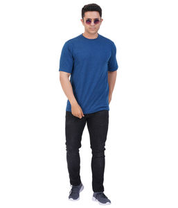 T-shirt à col rond pour hommes Street wear Vente en gros Poly coton de différentes méthodes d'impression et matériaux en stock t-shirts à col en v - Product Image 2