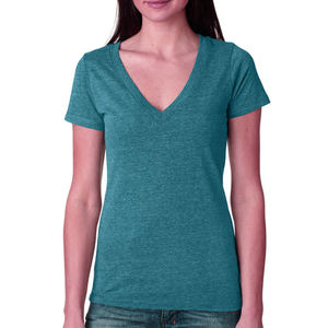 Bella Canvas Bella B6035 Canvas Ladies' Jersey T-shirts à manches courtes et col en V profond - Product Image 1