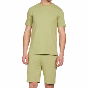 High Quality Customized <b>Men's</b> Summer Running <b>Shorts</b> <b>and</b> <b>T</b>-<b>shirt</b> <b>Set</b> Latest <b>Design</b> with Printed Pattern - Product Image 4