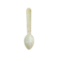 Cucharas Desechables de Hoja de Palma Biodegradables y Compostables, Ecológicas, de Fabricante Indio, 16 cm, Color Natural, para Fiestas y Viajes
