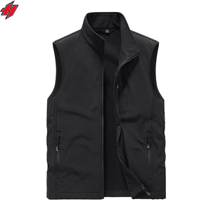 เสื้อกั๊กโพลีเอสเตอร์แขนกุดสำหรับผู้ชายไซส์พิเศษปักโลโก้และป้ายได้ตามต้องการ - Product Image 3