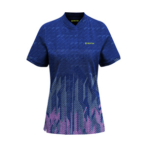 Camiseta de punto de manga corta con estampado para mujer completo personalizado OEM, ropa de calle transpirable antiarrugas y antibolitas - Product Image 1
