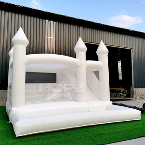 Wedding party kids adulte gonfiabile castello gonfiabile combo 18 scivolo d'acqua 3 in 1 casa di rimbalzo bianca con scivolo palla pit - Product Image 3