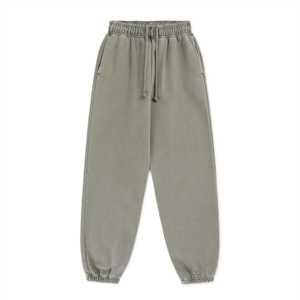 2024 Casual Flareเหงื่อขากว้างBaggy TrackกางเกงStreetwearขนาดใหญ่ภาษาฝรั่งเศสคําTerryขนแกะขาตรงกางเกงขายาวสําหรับชาย - Product Image 1