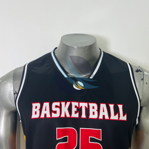 Conjunto de Uniforme de Baloncesto Personalizado al por Mayor, Transpirable, Talla Grande, Secado Rápido, 100% Poliéster, Camiseta de Baloncesto sin Mangas y Pantalones Cortos - Product Image 4
