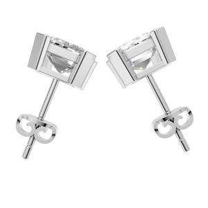 Pendientes Clásicos de Moissanita con Corte Esmeralda, Oro Sólido de 14k, Cuatro Puntas, para Mujer, Venta al por Mayor, Regalo de Boda, Suministro Directo de Fábrica - Product Image 3