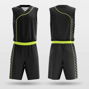 Uniforme de Baloncesto Personalizado al por Mayor, Talla Grande, Secado Rápido, Transpirable, Ropa Deportiva de Entrenamiento, Impresión por Sublimación Colorida, Conjunto de Uniforme para Equipo - Product Image 3
