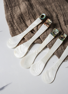 ช้อนหอยมุกหรูหราเป็นมิตรต่อสิ่งแวดล้อมช้อนทำด้วยมือ100% เปลือกหอยธรรมชาติ - Product Image 6