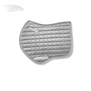 Couleur blanche argentée 2025 Tapis de selle anglais de dressage de cheval Conception personnalisée Prix bon marché Tapis de selle de cheval de couleur unie Service OEM - Product Image 4