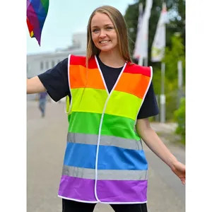 Custom Pride Merchandising <b>Rainbow</b> Vest Promotional Reflective Stickers & <b>Lights</b> - Product Image 5