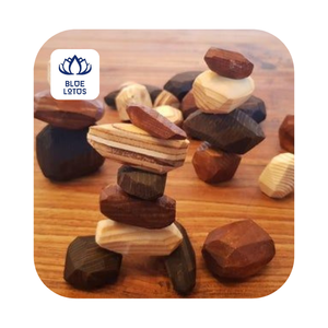 GEM Tumi Ishi <b>Wooden</b> <b>Stacking</b> Stones - Product Image 1