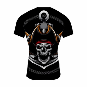 เสื้อรัดรูปแขนสั้นพิมพ์ลายพิมพ์พิมพ์ซับลิเมชันชายเสื้อรัดรูปเสื้อออกกำลังกาย BJJ MMA rash GUARD - Product Image 2