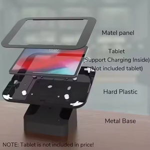 Chất lượng cao New Màn hình kép hệ thống <span class=keywords><strong>POS</strong></span> Tiền mặt đăng ký <span class=keywords><strong>POS</strong></span> Máy chủ gấp khách hàng hiển thị Tablet PC đứng trực tiếp Ấn Độ - Product Image 4