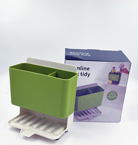 Organizzatore ordinato lavandino multicolore sottile per la soluzione di stoccaggio di spazi di cucina compatta per piccole cucine - Product Image 2