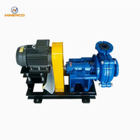 Pompe centrifuge OEM en acier inoxydable et fer à haut débit avec raccord à bride pour le drainage des chantiers de construction et l'eau des process industriels