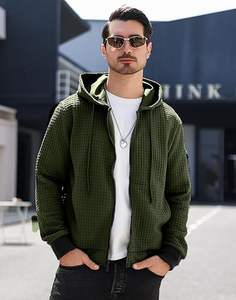 Sweat-shirts à capuche décontractés pour hommes, de haute qualité, personnalisés, à fermeture éclair, avec poche kangourou, Pakistan 2024 - Product Image 2