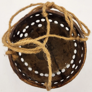 Maceta redonda de cáscara de coco ecológica hecha a mano para un hogar más verde VIET FARGIMEX - Product Image 4