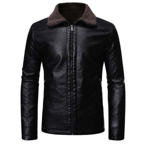 Chaqueta de Cuero para Hombre, Diseño Nuevo, 100% Cuero, Recubierta de Lona, Mangas Largas, Estilo Urbano, Profesional, Cuello Alto, Gran Venta - Product Image 5