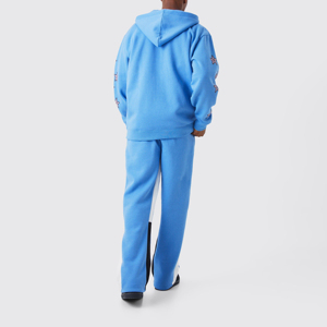 Ensemble de survêtement pour homme, streetwear d'hiver, à capuche, imprimé, 100% coton, avec logo personnalisé, service OEM et bon prix - Product Image 4