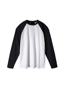 เสื้อยืดแขนยาวสำหรับผู้ชาย230Gsm ผ้าฝ้ายสีเรียบสำหรับสตรีทแวร์โลโก้ตามสั่ง - Product Image 2