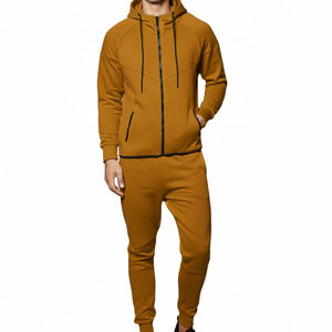 Customized Men's Zipper <b>Hoodie</b> Tracksuit Sportswear Casual Full Zip High Quality Manufacturer For Winter Wear Regular Fit - Product Image 1