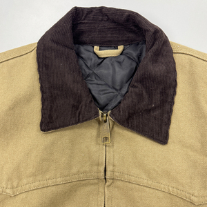 2026 Heavy Duck Canvas Work <strong>Jacket</strong> Vintage Quilted Cotton Bomber, Custom Patch Carpenter <strong>Chore</strong> <strong>Jacket</strong> - Product Image 3