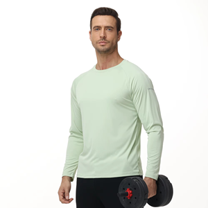 T-shirt à manches longues pour homme, protection UV 50+, respirant, fermeture éclair, antibactérien, séchage rapide, pour la pêche sportive, la randonnée - Product Image 4