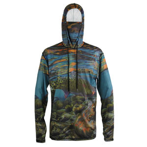 Sweat à capuche personnalisé à séchage rapide pour hommes, vêtement de pêche à capuche de protection solaire - Product Image 4