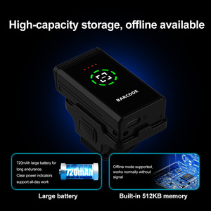 Lecteur de codes-barres sans fil 2D 2.4G mini portable Xincode Factory, pistolet de lecture de codes-barres à doigt, modèle X-690B, en vente - Product Image 5