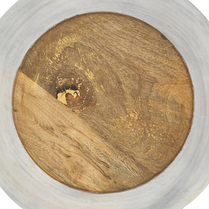 Assiette de présentation en bois naturel fabriquée à la main avec motif rond Artisanat intemporel pour les fêtes de mariage Exportée en Inde en vrac - Product Image 6