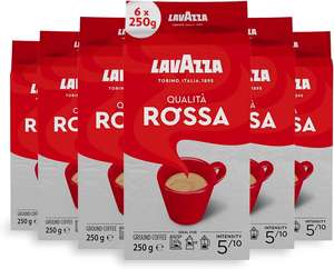 Café Molido Lavazza Qualità Rossa 250g, Tueste Italiano Intenso, Sabor Suave, Granos de Café Premium para Espresso y Preparación por Goteo - Product Image 2