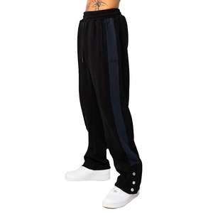 Quantité minimale de commande bas respirant hommes coupe ample Jogging pantalons de survêtement Logo personnalisé côté rayé hommes basique Baggy pantalon - Product Image 1