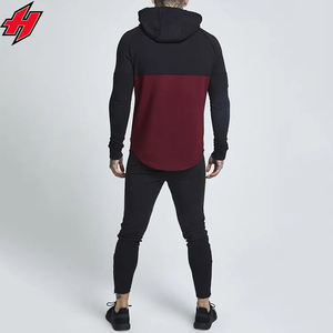 ชุดวอร์มกีฬาผู้ชาย ผ้าโพลีเอสเตอร์/คอตตอนคุณภาพสูง เสื้อฮู้ดดี้และกางเกงแบบกำหนดเอง ระบายอากาศได้ดี เป็นมิตรกับสิ่งแวดล้อม มีเชือกผูก - Product Image 6