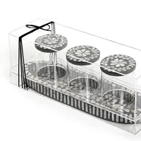 Boîte à bonbons moderne en PVC acrylique avec couvercle design, couleur et taille personnalisables, multifonction pour le stockage de desserts et de dattes à la maison