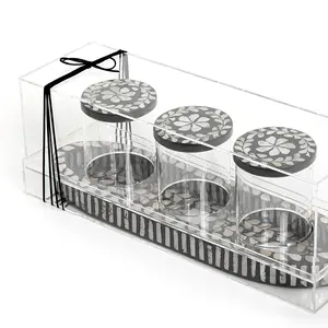 Caja acrílica moderna para dulces con tapa de diseño para almacenamiento de postres y dátiles en casa - Product Image 1