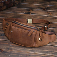 À la mode décontracté petit cuir véritable taille téléphone sac pour hommes Portable ceinture Bum sac avec plusieurs poches